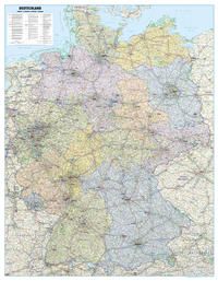 Bild vom Artikel Poster Straßenkarte Deutschland. Maßstab 1:700 000 vom Autor 