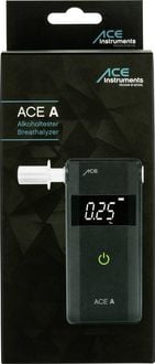 ACE A Alkoholtester Schwarz 0 bis 4 ‰ Verschiedene Einheiten anzeigbar,  Alarm, inkl. Display, Countdown-Funktion online bestellen