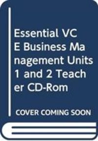 Produktbild: Essential Vce Business Management Units 1 and 2 Teacher CD-ROM