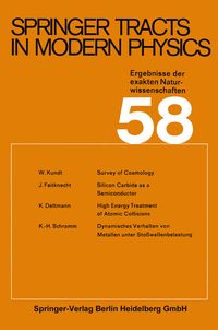 Produktbild: Springer Tracts in Modern Physics