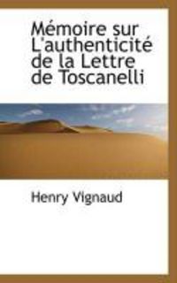 Produktbild: M Moire Sur L'Authenticit de La Lettre de Toscanelli