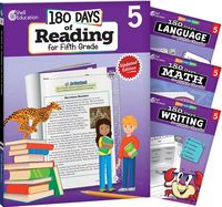 Produktbild: 180 Days(r) Reading, Math, Writing, & Language for Grade 5: 4-Book Set