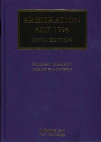 Produktbild: Merkin, R: Arbitration Act 1996