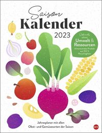 Bild vom Artikel Ecofriendly Saisonkalender 2023. Schön illustrierter Wandkalender mit saisonalen Obst und Gemüse. Nachhaltiger Monats-Kalender zum Aufhängen vom Autor 