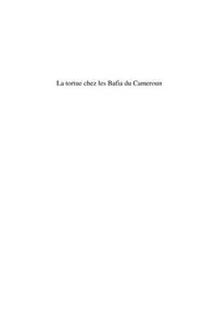 Produktbild: La Tortue Chez Les Bafia Du Cameroun