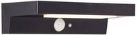 Produktbild: Brilliant Barker G40415/06 Solar-Au&szlig;enwandleuchte mit Bewegungsmelder LED 3W Schwarz