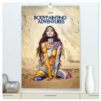 Produktbild: Bodypainting Adventures - Farbe auf nackter Haut (hochwertiger Premium Wandkalender 2026 DIN A2 hoch), Kunstdruck in Hochglanz