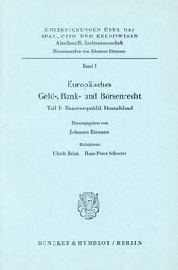 Produktbild: Europ&auml;isches Geld-, Bank- und B&ouml;rsenrecht.