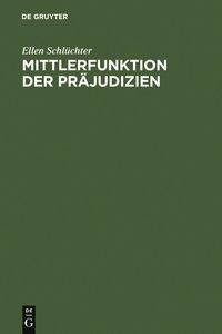 Produktbild: Mittlerfunktion der Pr&auml;judizien