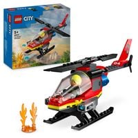 Produktbild: LEGO City 60411 Feuerwehrhubschrauber, Feuerwehr-Spielzeug mit Hubschrauber