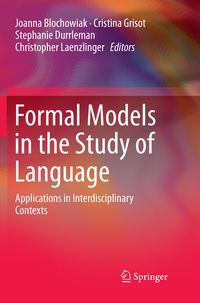 Produktbild: Formal Models in the Study of Language