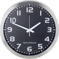 Produktbild: M601508 Funk Wanduhr 40cm Aluminium