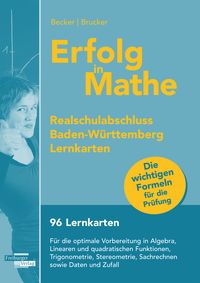 Produktbild: Erfolg in Mathe: Lernkarten f&uuml;r den Realschulabschluss Mathematik Baden-W&uuml;rttemberg