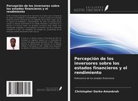 Produktbild: Percepci&oacute;n de los inversores sobre los estados financieros y el rendimiento