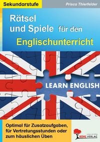 Produktbild: R&auml;tsel und Spiele f&uuml;r den Englischunterricht