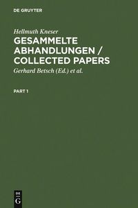 Produktbild: Gesammelte Abhandlungen / Collected Papers