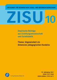 Produktbild: ZISU &ndash; Zeitschrift f&uuml;r interpretative Schul- und Unterrichtsforschung