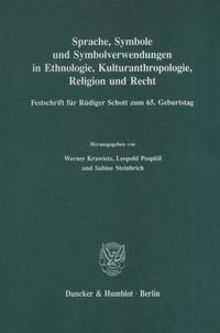 Produktbild: Sprache, Symbole und Symbolverwendungen in Ethnologie, Kulturanthropologie, Religion und Recht.