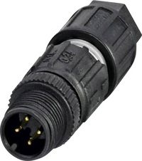 Produktbild: Phoenix Contact 1641714 Sensor-/Aktor-Steckverbinder, unkonfektioniert M12 Stecker, gerade Polzahl Sensoren: 4 1 St.