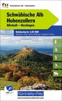 Produktbild: K&uuml;mmerly+Frey Outdoorkarte Deutschland 41 Schw&auml;bische Alb, Hohenzollern 1:35.000