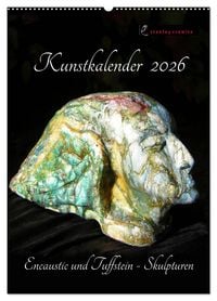 Produktbild: Kunstkalender 2026 - Encaustic und Tuffstein - Skulpturen (Wandkalender 2026 DIN A2 hoch), CALVENDO Monatskalender