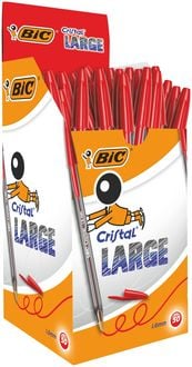 Produktbild: BIC Kugelschreiber Cristal LARGE 0.6mm rot 50er Set