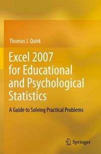 Produktbild: Excel 2007 for Educational and Psychological Statistics