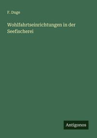 Produktbild: Wohlfahrtseinrichtungen in der Seefischerei