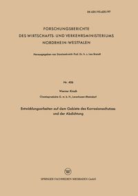 Produktbild: Entwicklungsarbeiten auf dem Gebiete des Korrosionsschutzes und der Abdichtung