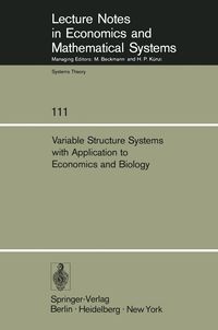 Produktbild: Variable Structure Systems with Application to Economics and Biology