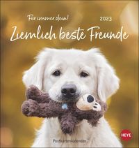 Bild vom Artikel Ziemlich beste Freunde Postkartenkalender 2023. Postkarten-Fotokalender mit Hunden und ihren Lieblingsstofftieren. Kleiner Kalender voll süßer Bilde vom Autor 