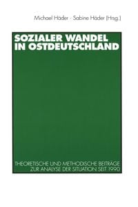Produktbild: Sozialer Wandel in Ostdeutschland