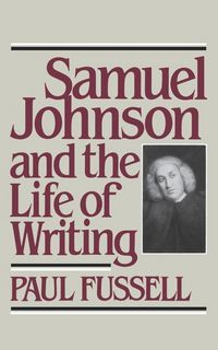 Produktbild: Samuel Johnson and the Life of Writing