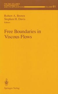 Produktbild: Free Boundaries in Viscous Flows