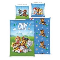 Produktbild: Klaus Hering 4432486050 - Paw Patrol Bettw&auml;sche, Paw Patrol Boys Glow in the dark, 80x80+135x200 cm