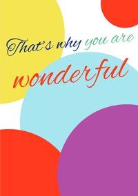 Produktbild: Gift books / That's why you are wonderful - Journal notebook / gift book with numbered pages and table of contents