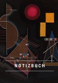 Produktbild: Notizbuch klein A5 Blanko - Notizheft 44 Seiten 90g/m&sup2; - Softcover Wassily Kandinsky "Leicht im Schwer