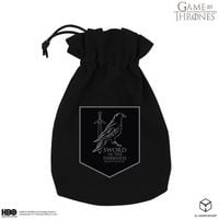 Produktbild: Pegasus QWO98239 - Game of Thrones, Nights Watch, schwarz, W&uuml;rfelbeutel, 16,5cm
