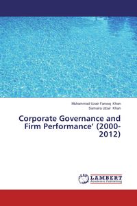 Produktbild: Corporate Governance and Firm Performance' (2000-2012)