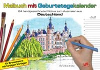 Produktbild: Malbuch mit Geburtstagskalender aus Deutschland | Jahresunabh&auml;ngig | Immerw&auml;hrender Geburtstagskalender