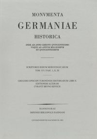 Produktbild: Gregorii Turonensis Opera. Libri Historiarum X