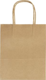 Folia Papiertüten M BASIC, Geschenktüten 110g/m² Kraftpapier 18x8x21cm, 7 Stück farbig sortiert