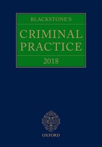 Produktbild: Blackstone's Criminal Practice 2018