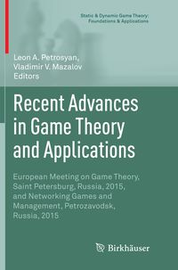 Produktbild: Recent Advances in Game Theory and Applications