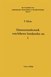 Produktbild: Elementarmathematik Vom H&ouml;heren Standpunkte Aus