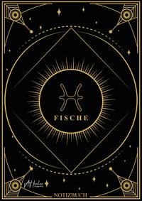 Produktbild: Edles Notizbuch Sternzeichen Fische | Designed by Alfred Herler