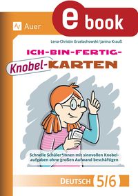 Produktbild: Ich-bin-fertig-Knobelkarten Deutsch Klassen 5-6