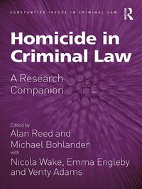 Produktbild: Homicide in Criminal Law