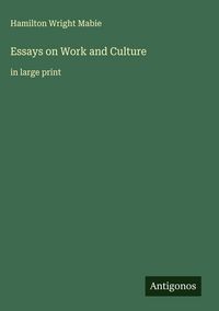 Produktbild: Essays on Work and Culture