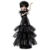Produktbild: Monster High Wednesday Sammelpuppe, RaveN Wednesday in schwarzem Kleid, inspiriert von der Tanzszene